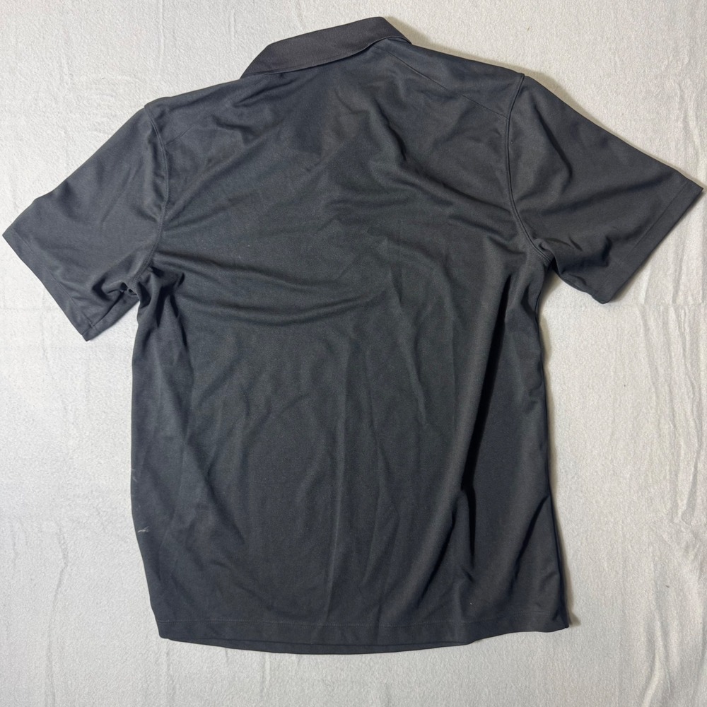 Nike Golf Polo Black Mens Large Brown Edwards CPA Embroidered Shirt - Picture 9 of 10